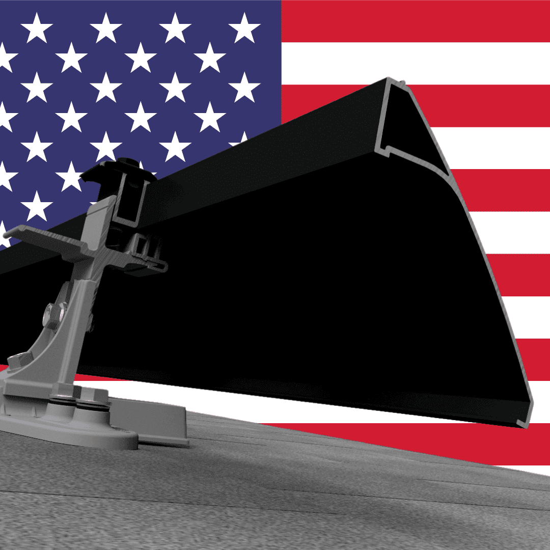 Universal Double Portrait SkirtRail, 83", Black (USA)