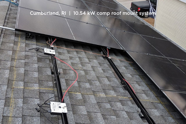 Cumberland, RI | 10.54 kW comp roof mount system