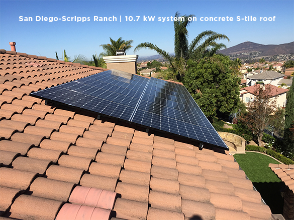San Diego-Scripps Ranch | 20.1 kW system on concrete S-tile roof